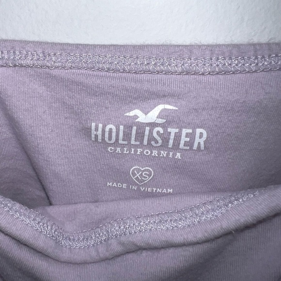 Hollister lavender ruched cropped tank C16 - Picture 4 of 4